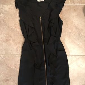 Black zipper formal/business dress
